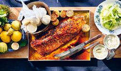 Recept: gegrilde zalm met chilihoning